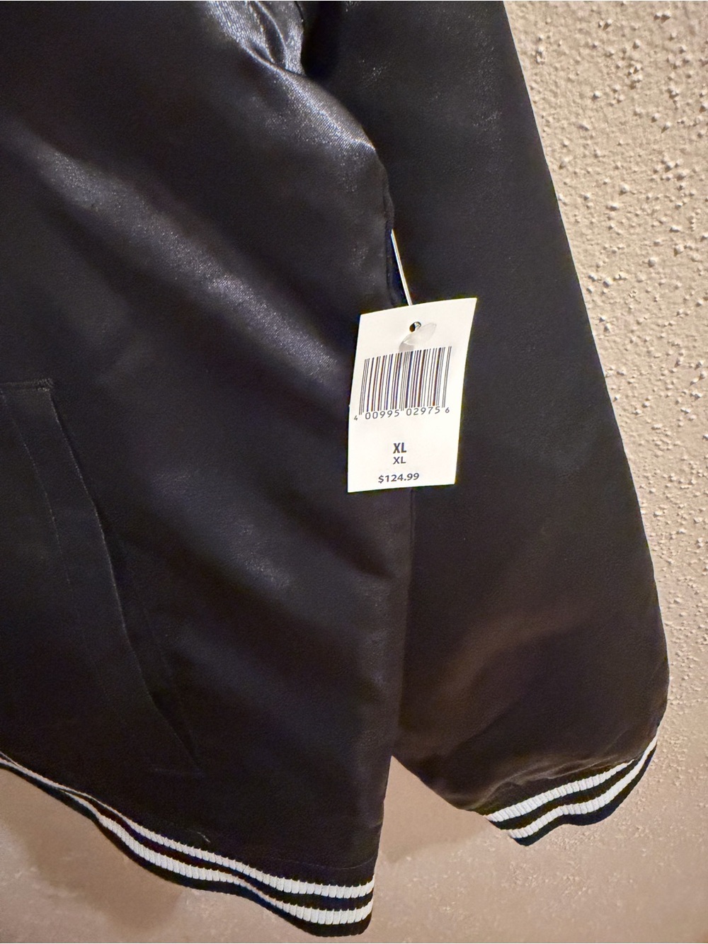 Disney Mickey Mouse Black Bomber Jacket with Striped Trim NWT - Picture 2 of 8